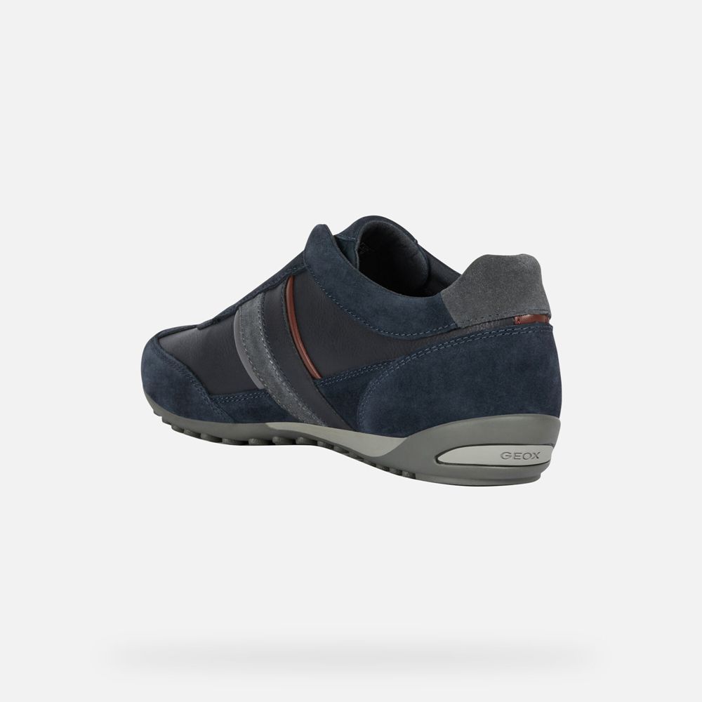 Geox Erkek Spor Ayakkabı Lacivert - Wells - JIA-297054